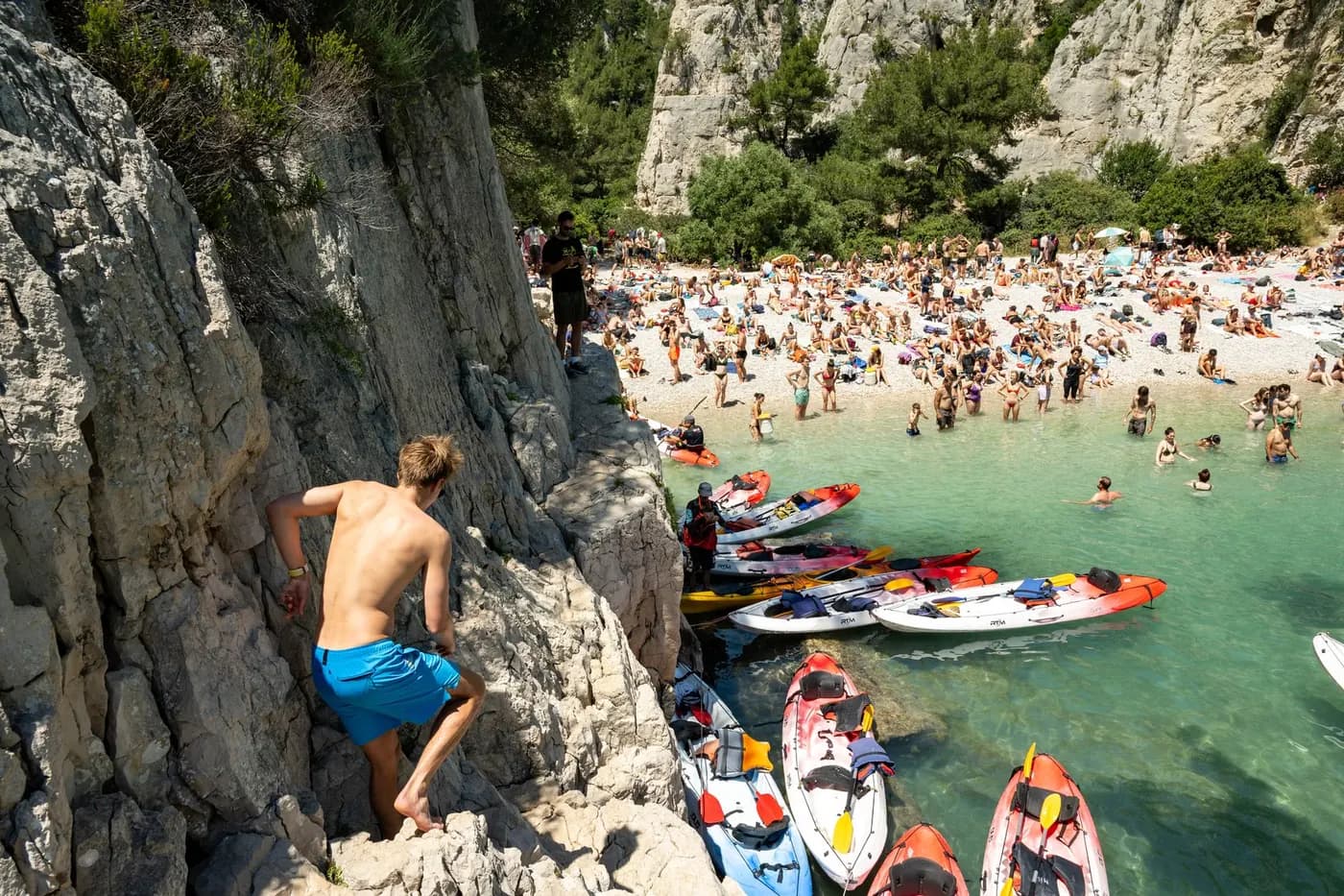 التجديف بالكاياك البحري في Calanques