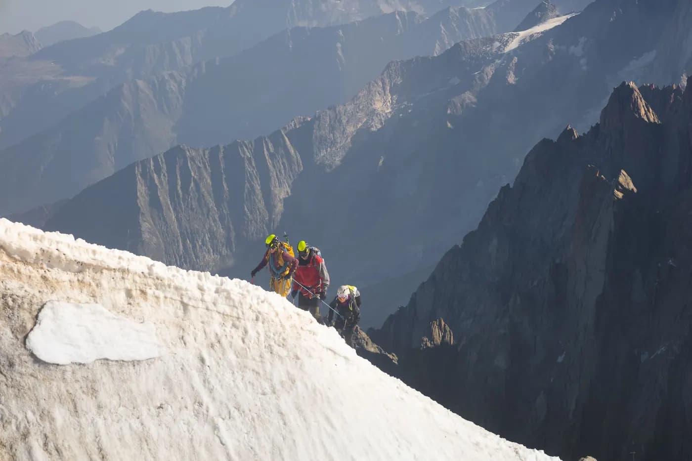 Trilha guiada no maciço do Mont-Blanc
