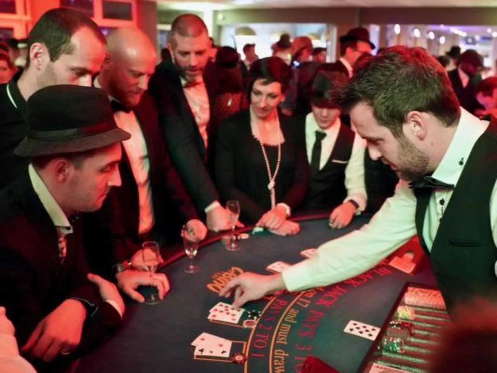 Corporate casino evening