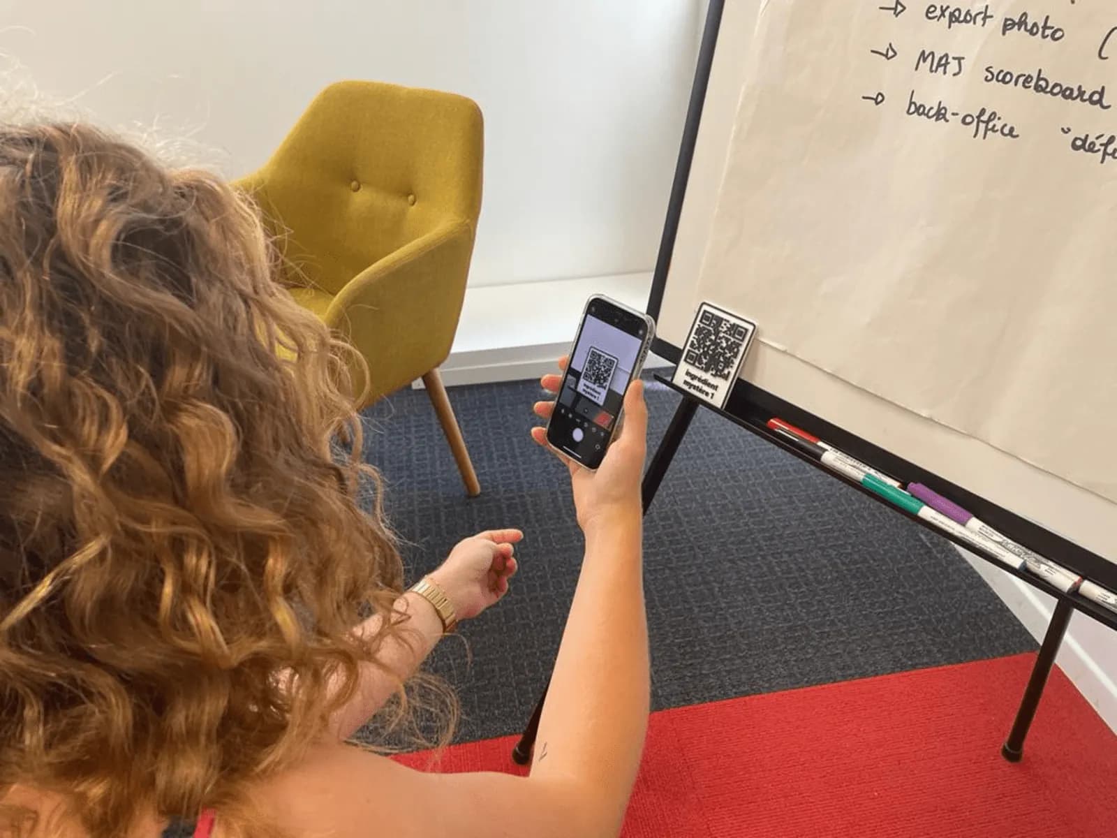 Smartphone treasure hunt with QR codes