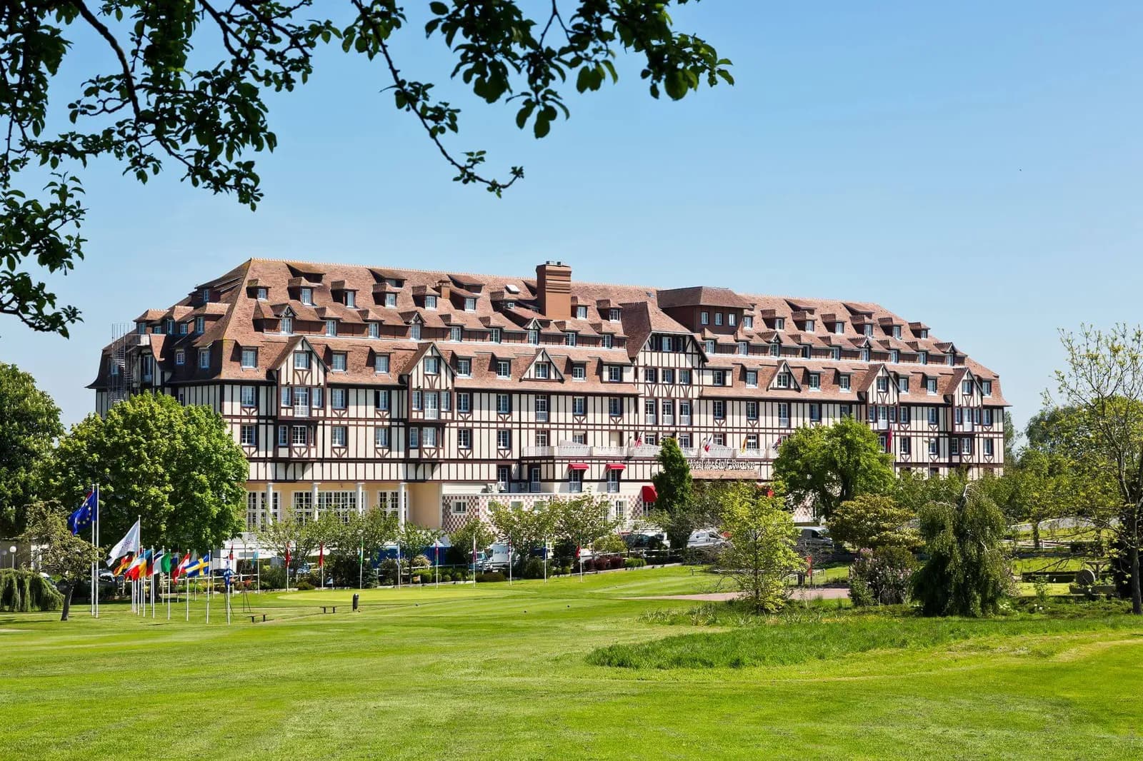 Hôtel du Golf Barrière Deauville, a half-timbered Normandy palace facing the golf course and the Mont Canisy