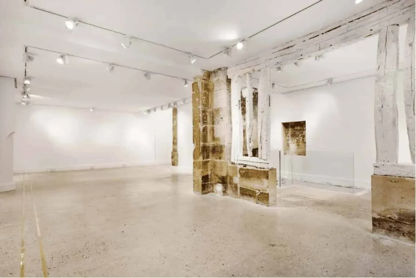 Vaulted cellar with exposed stone walls