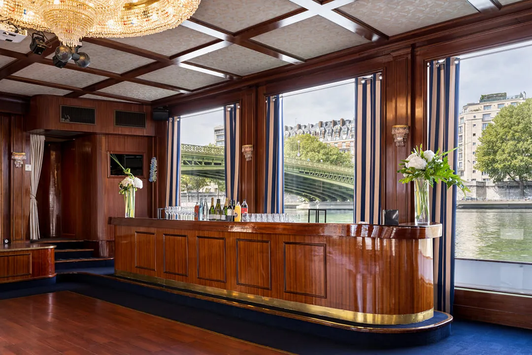 Bateau River Palace, restaurant pour dîners d'entreprise et événements privés – Paris 15e, Paris – configuration réception