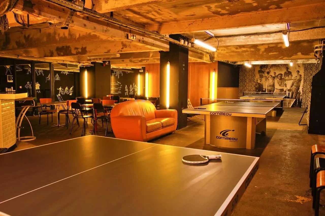 Gossima Ping Pong Bar, unconventional event venue for corporate events in Paris 11e, up to 100 guests