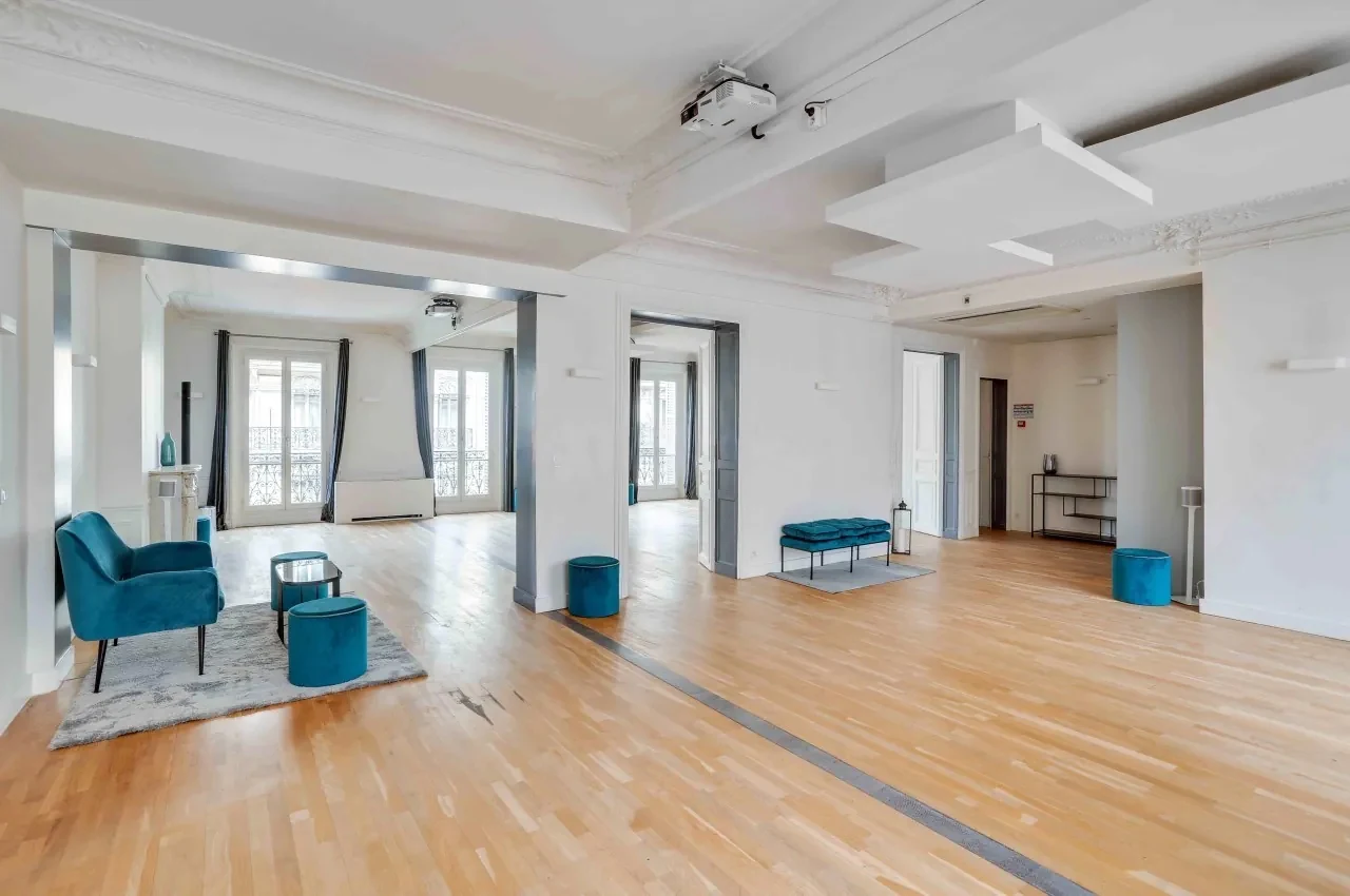 Les Salons Parisiens, baroque event venue for corporate events in Paris 9, up to 60 guests