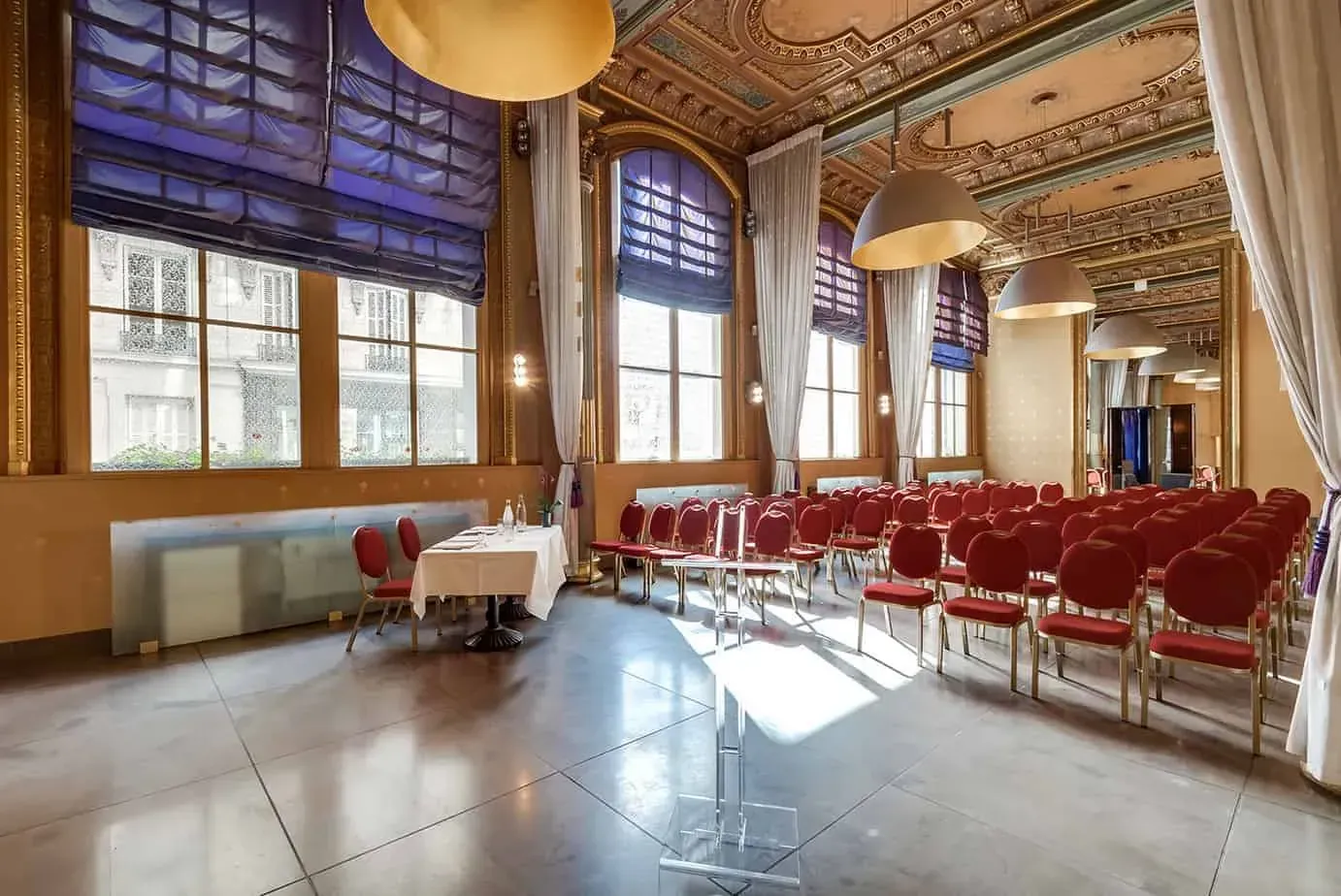 Neoclassical Gala Hall, Rue de l'Échelle: private hire event space in Paris 1er